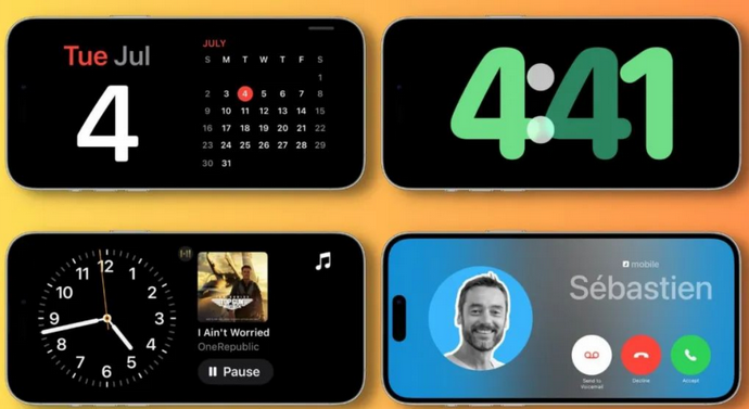 麻山苹果手机维修分享iOS17横屏充电待机显示有什么好处 