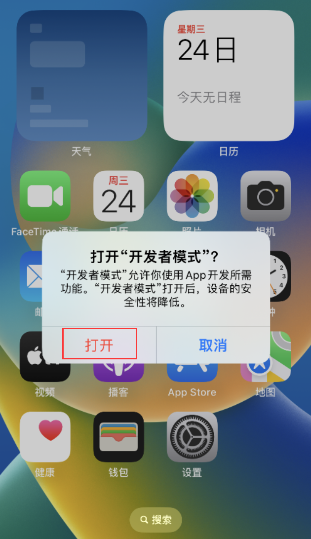麻山苹果手机维修分享如何打开开发者模式 