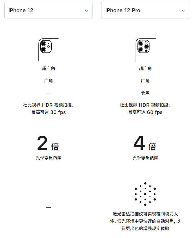 麻山苹果手机维修分享苹果 iPhone 12 与 iPhone 12 Pro 选哪款 
